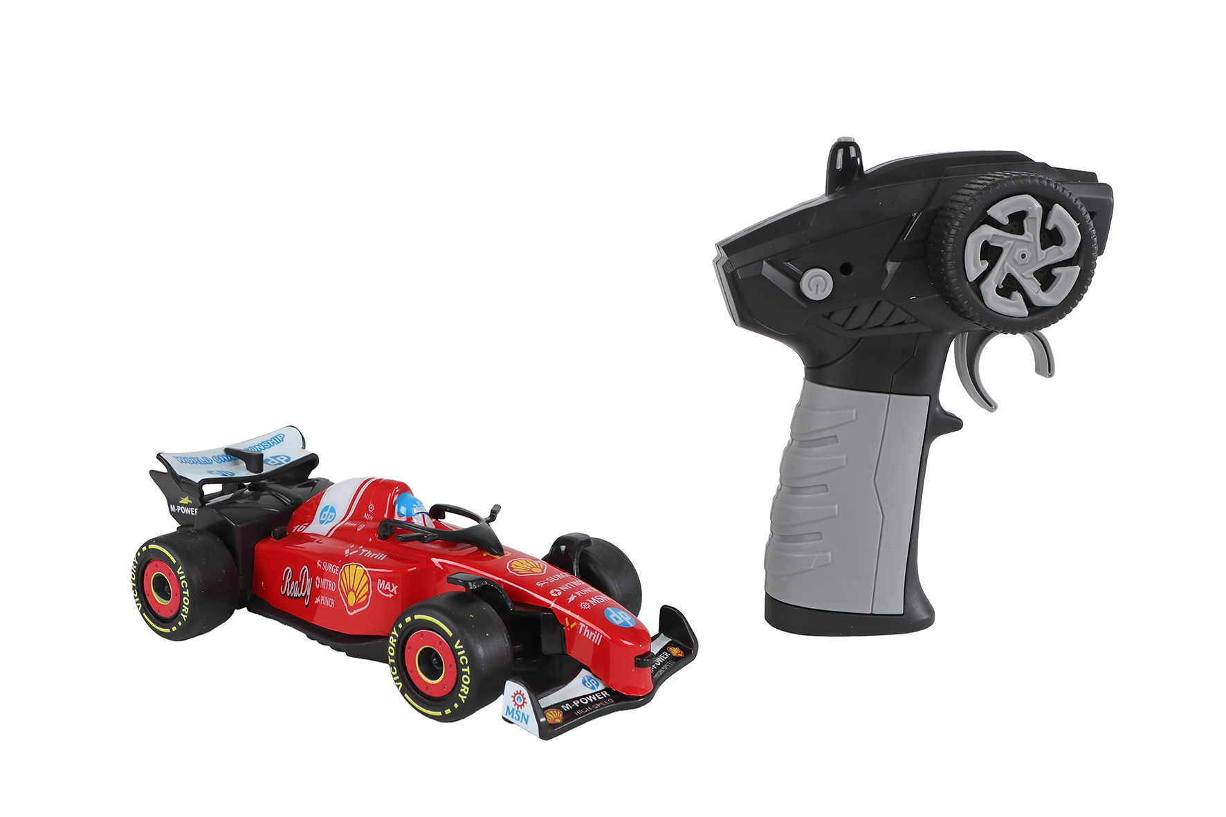 Roadstar Formula race auto met licht 2.4GHz 13,5cm - Rood
