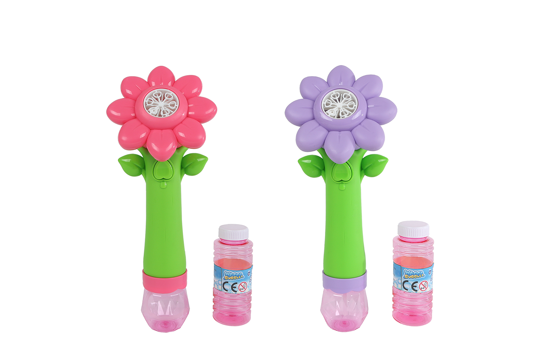 Sun Fun bellenblaas bloem met licht 90ml 2ass kleur 27cm B/O