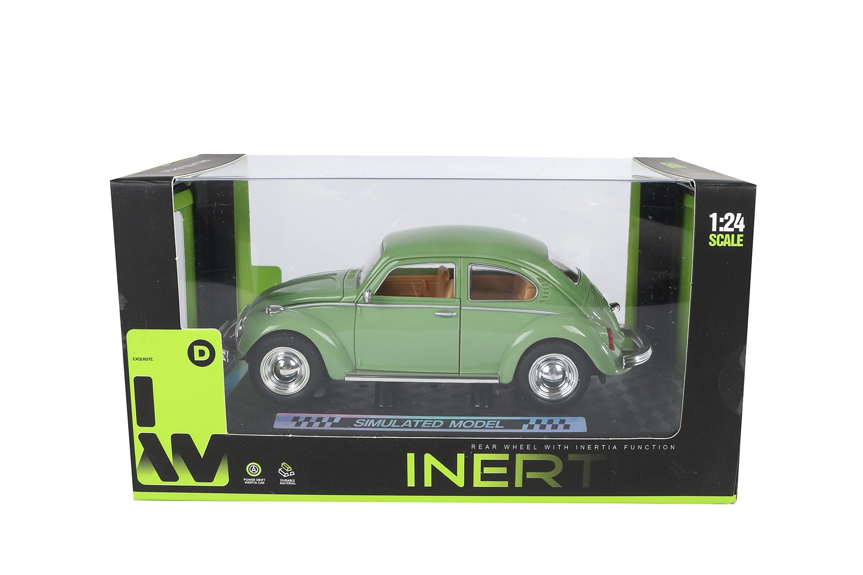 Retro auto frictie 4ass 1:24 18cm