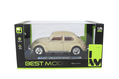 Retro auto frictie 4ass 1:24 18cm