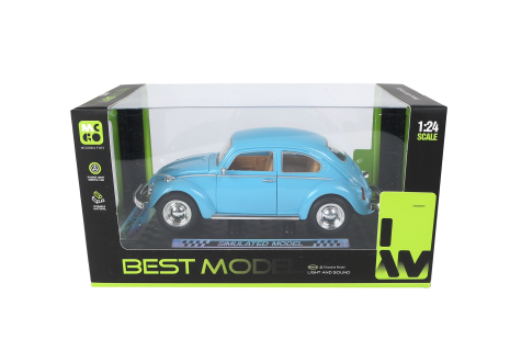 Retro auto frictie 4ass 1:24 18cm