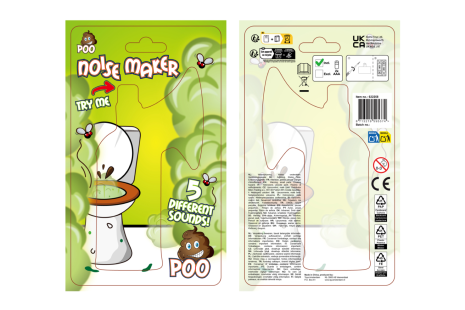 POO scheetmaker B/O 5 geluiden 4ass 14cm