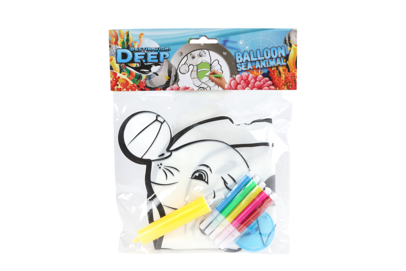 Destination Deep kleur zeedier opblaasbaar 4ass