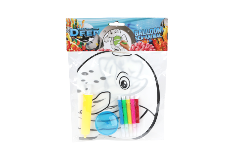 Destination Deep kleur zeedier opblaasbaar 4ass