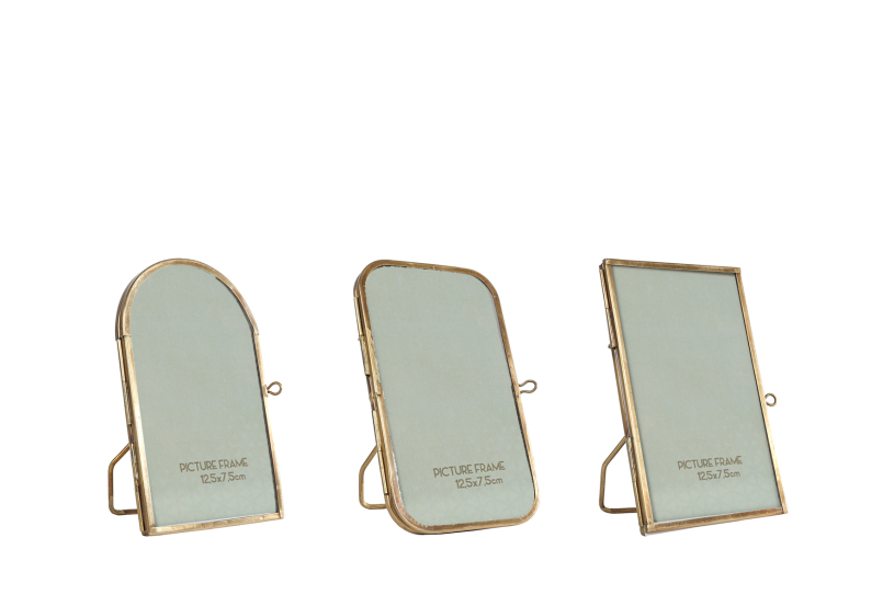 Fotolijst Jildou Antiek messing 3 assorti 7,5x12,5cm