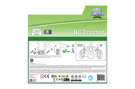 Kids Globe Tractor RC 2.4GHZ 20cm
