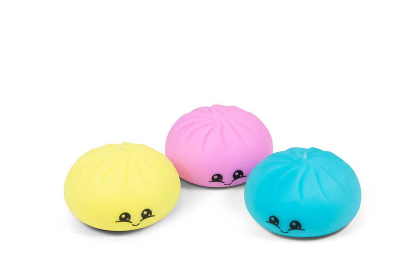 Squishy dumplings foam 3 stuks 5cm in stoommand 10cm