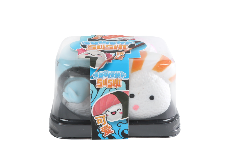 Kawaii Squishy Sushi vriendjes 3 stuks 5cm in takeaway box