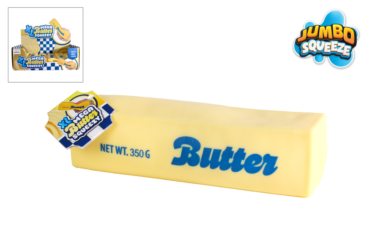 Jumbo Squeeze Mega Boter anti-stress 20,5x4x4cm