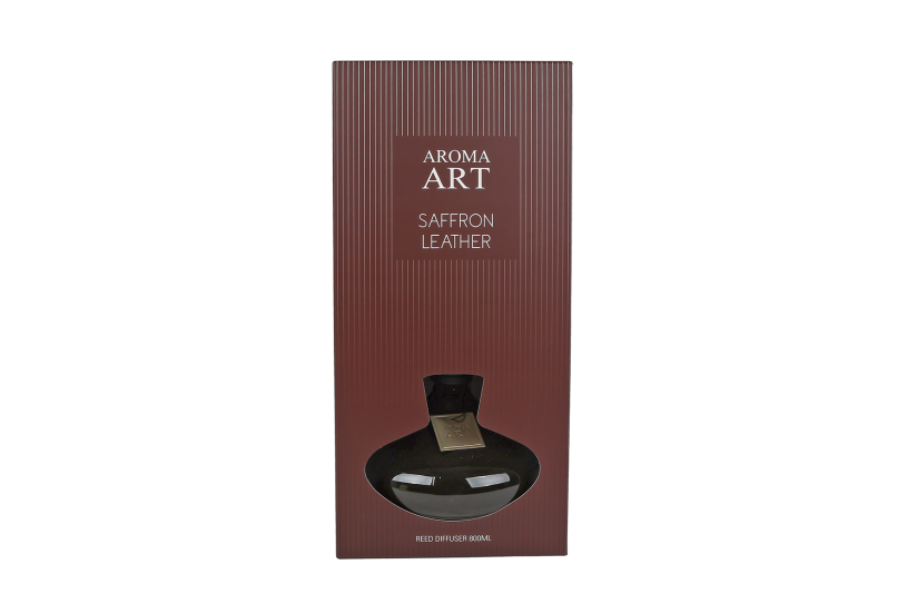 Diffuserset Aroma Art 23x23x39cm 800ml - Saffron Leather