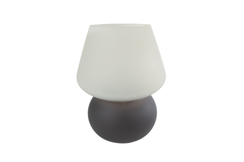 Sfeerverlichting LED Cara beige/bruin glas 14x14x20cm 2ass.