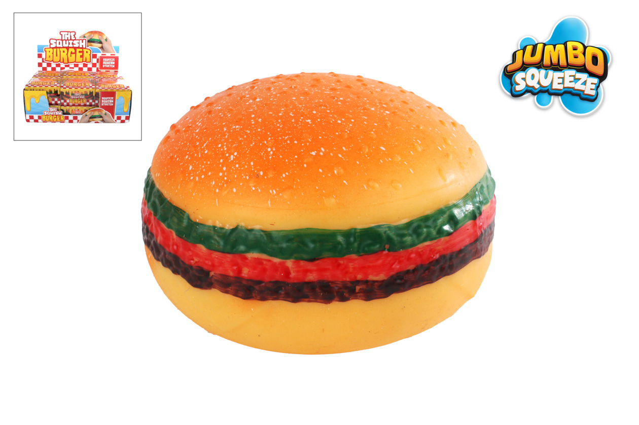 Jumbo Squeeze Hamburger anti-stress 12x12x5,5cm
