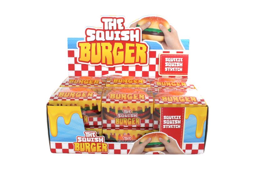 Jumbo Squeeze Hamburger anti-stress 12x12x5,5cm