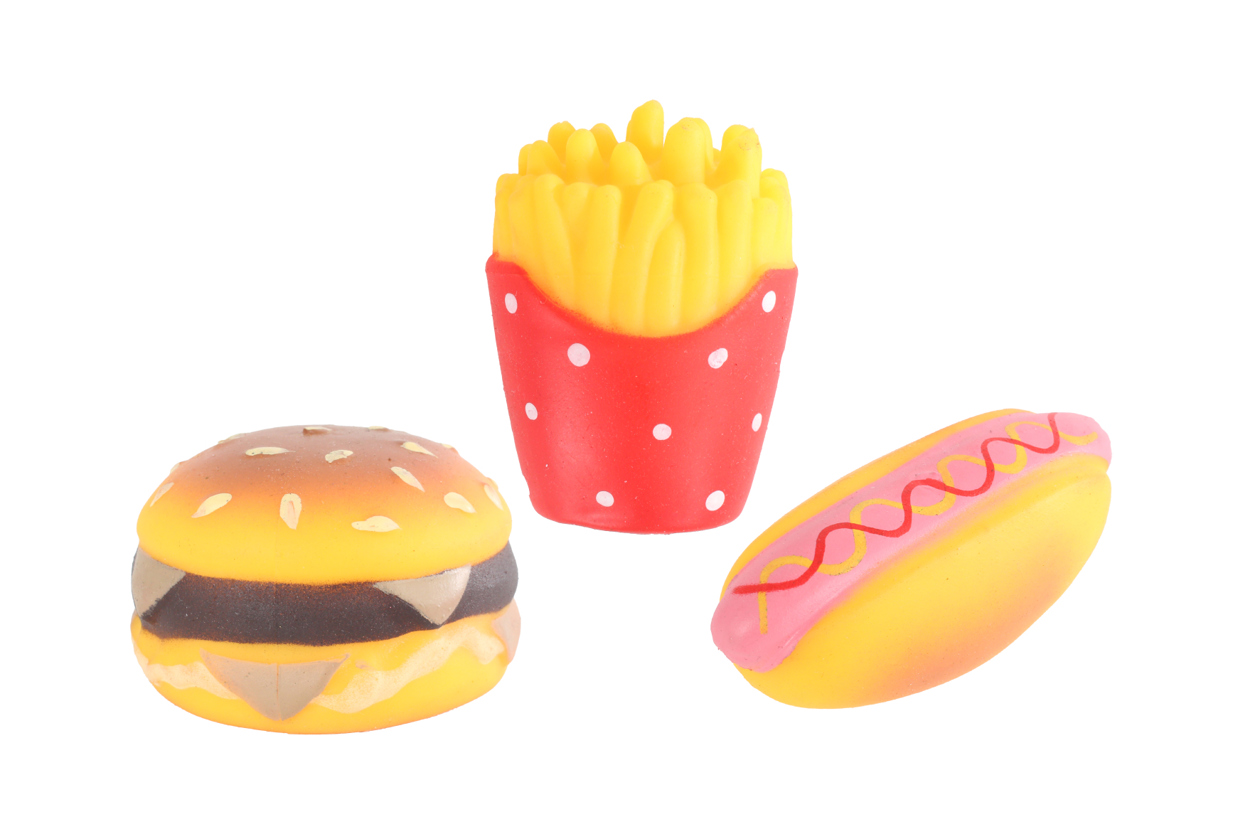 Take Away squishy fast food 3-pack 6cm