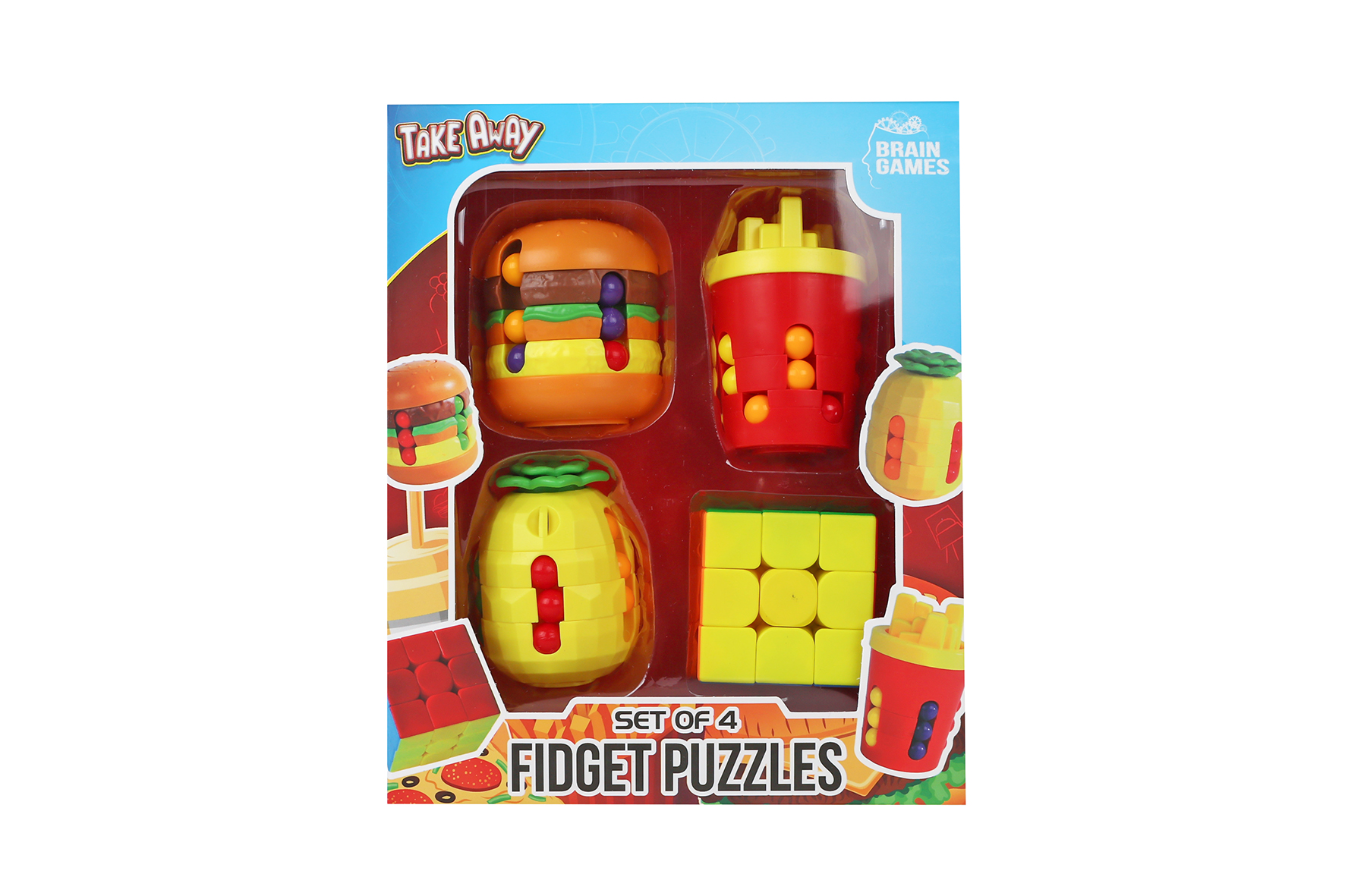 Brain Games Take Away breinpuzzels set van 4