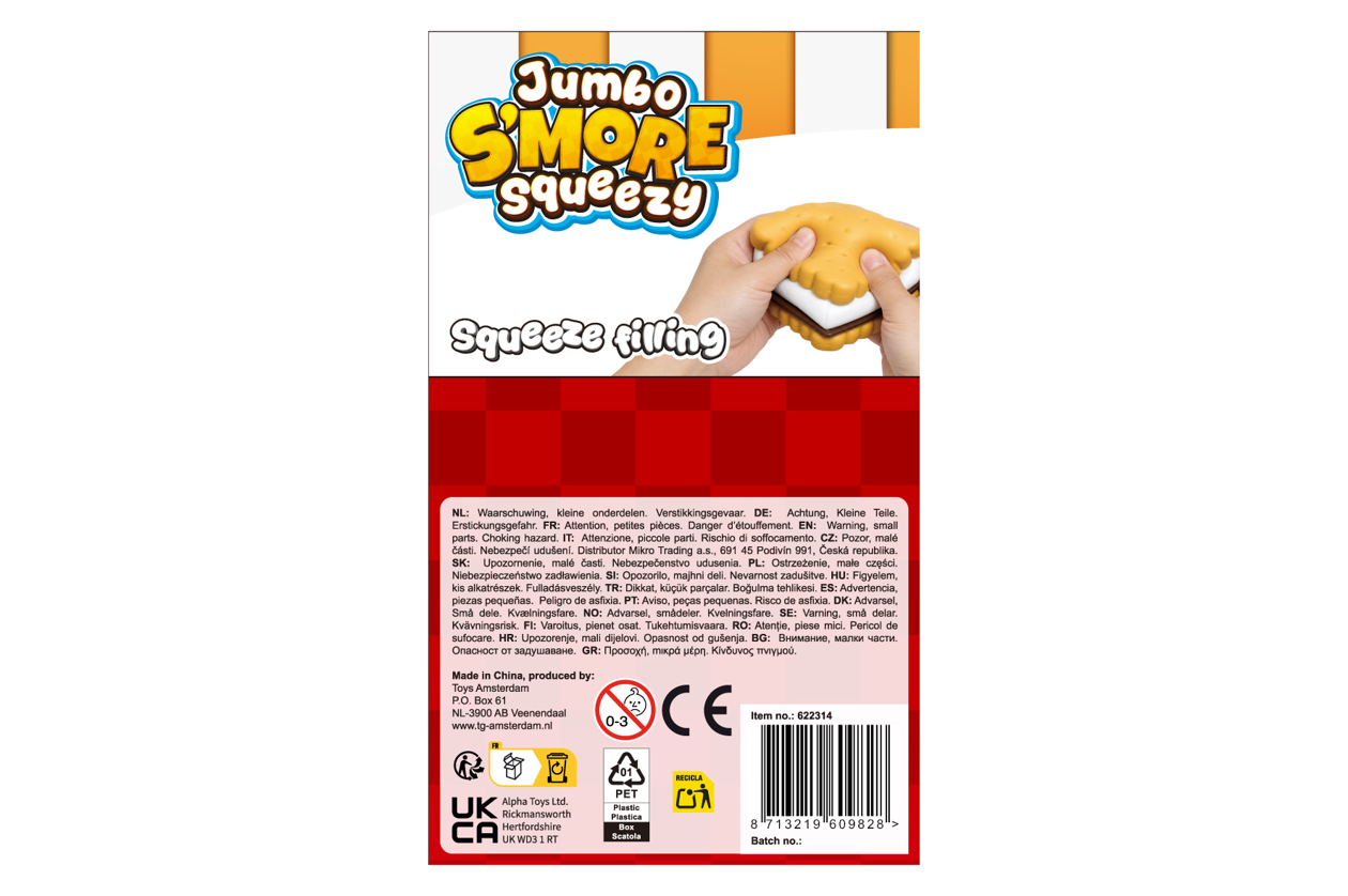 Jumbo Squeeze Sandwich Cookie anti-stress 10cm