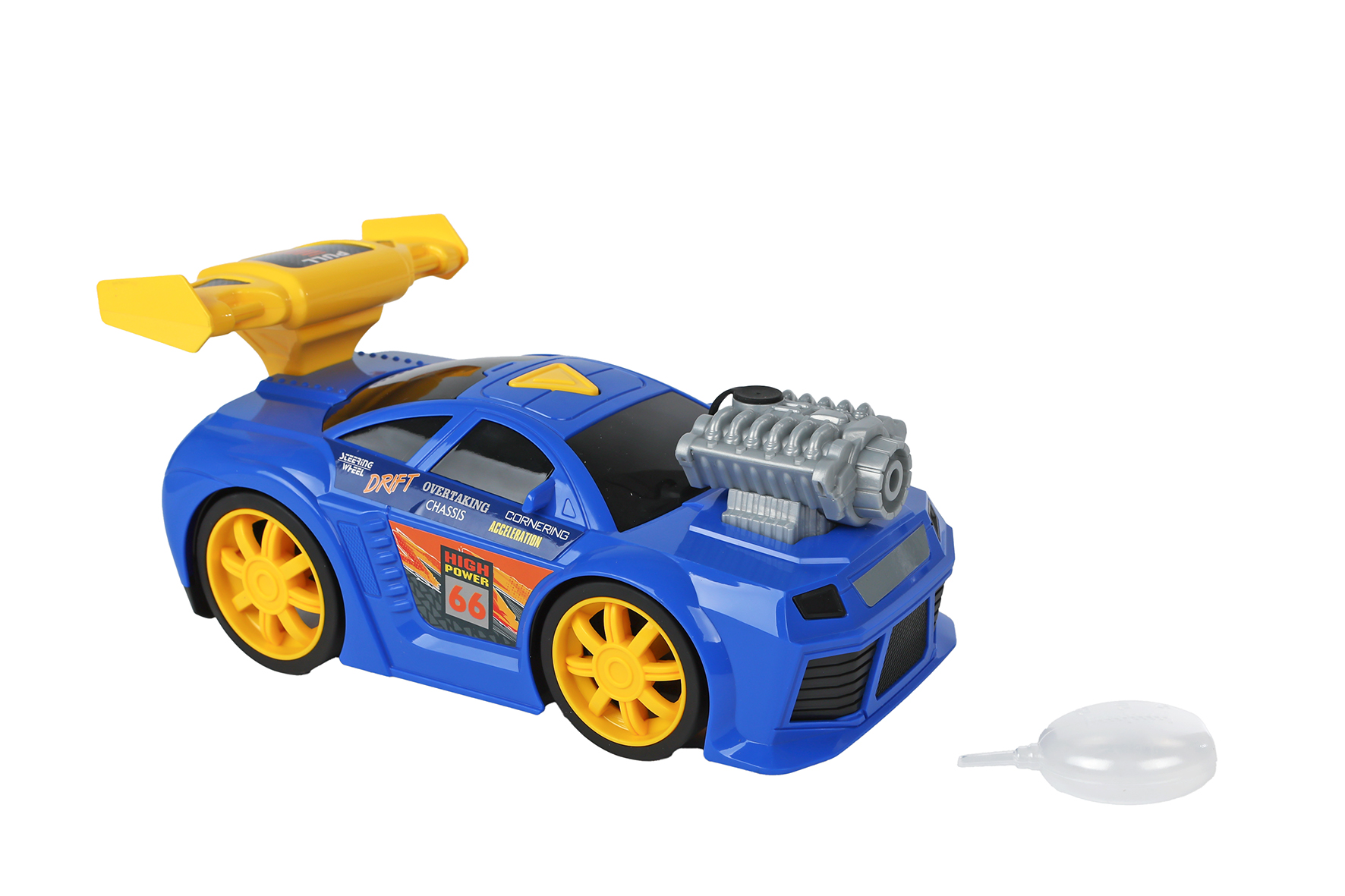 Roadblasters raceauto met licht/geluid/rook 20cm - blauw