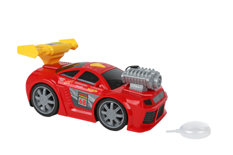 Roadblasters raceauto met licht/geluid/rook 20cm - rood