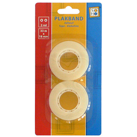 SOHO Tape 18mmx33m 2 rollen