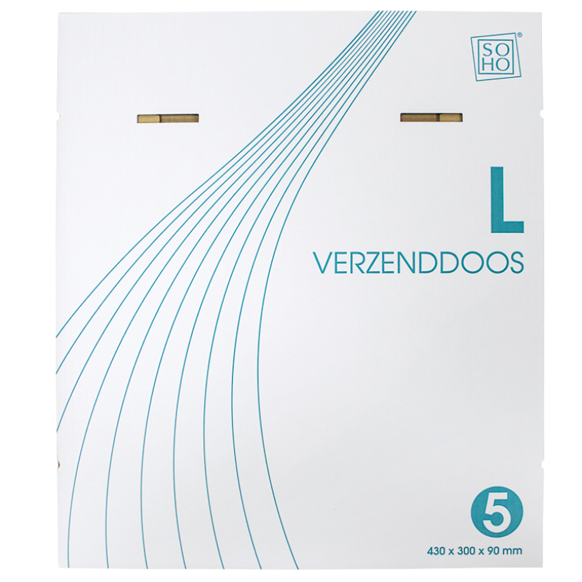 Verzenddoos 5 L 305x215x110mm