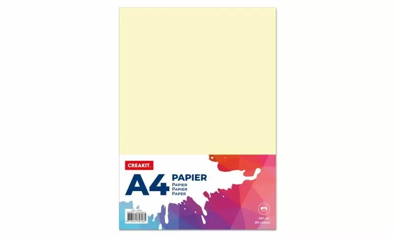 Papier A4 80gr 100 vel - ivoor