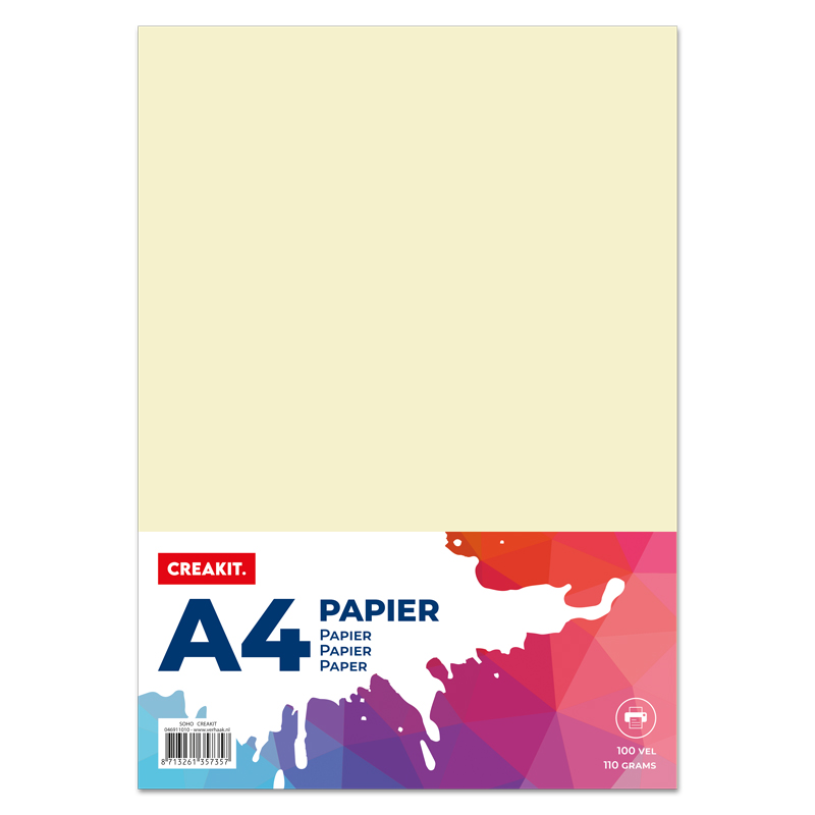 Papier A4 110gr 100 vel - ivoor