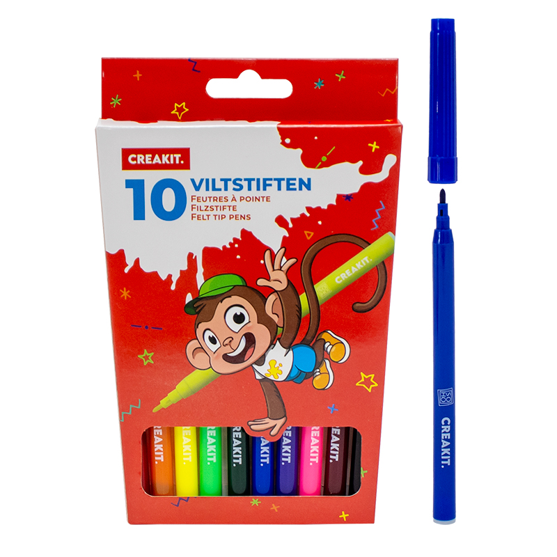 Viltstiften Crea-kit 10 stuks
