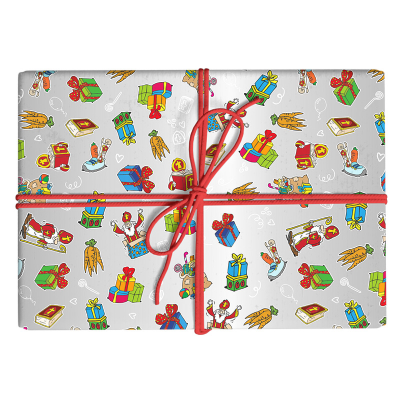 Apparaatrol Sint Kado Zilver 200mx30cm