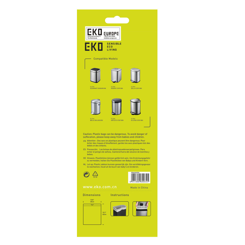 EKO afvalzak type A 3-6L - 30 stuks/rol