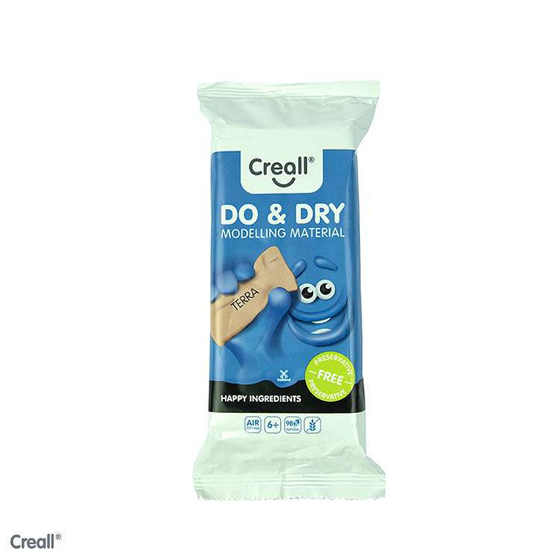 Creall Do & Dry boetseerklei 500gram - terracotta