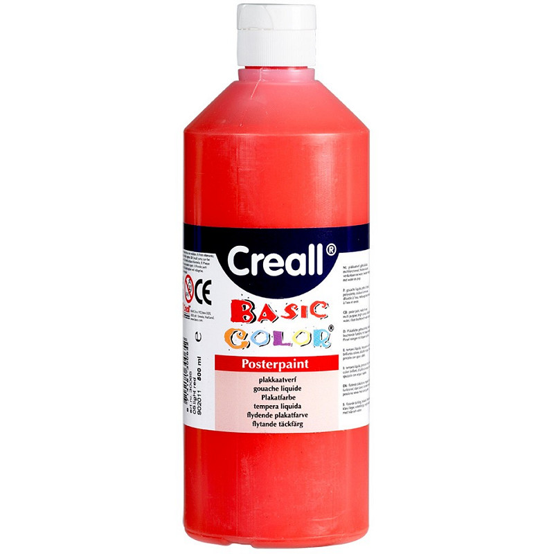 Creall plakkaatverf Basic Color 500ml - Rood