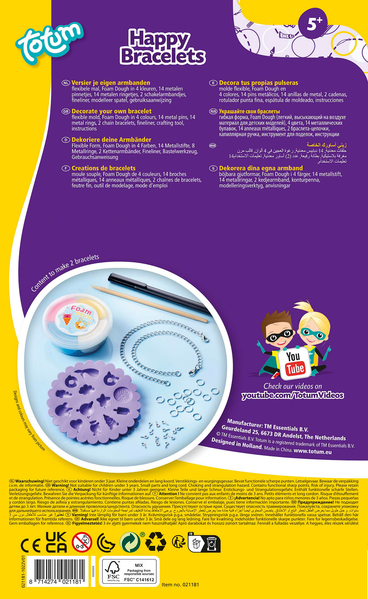 Totum Creativity Happy Bracelets
