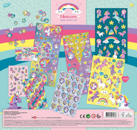 Totum Unicorn Super Sticker Set