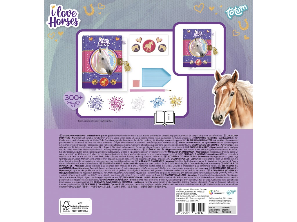 Totum I Love Horses Secret Diary Diampnd Painting