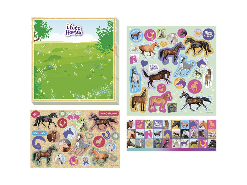 Totum I Love Horses Stickerset