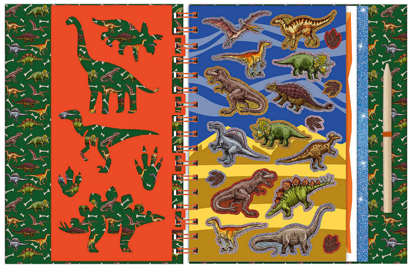 Totum Dino Scratch Book