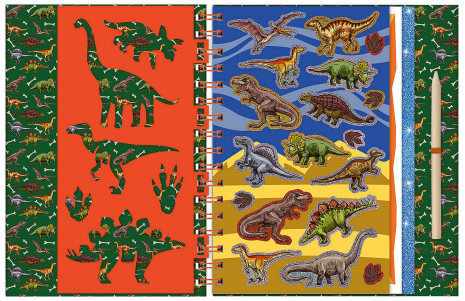 Totum Dino Scratch Book