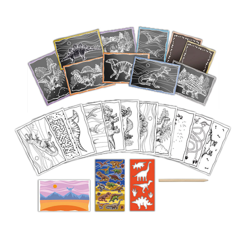 Totum Dino Scratch Book