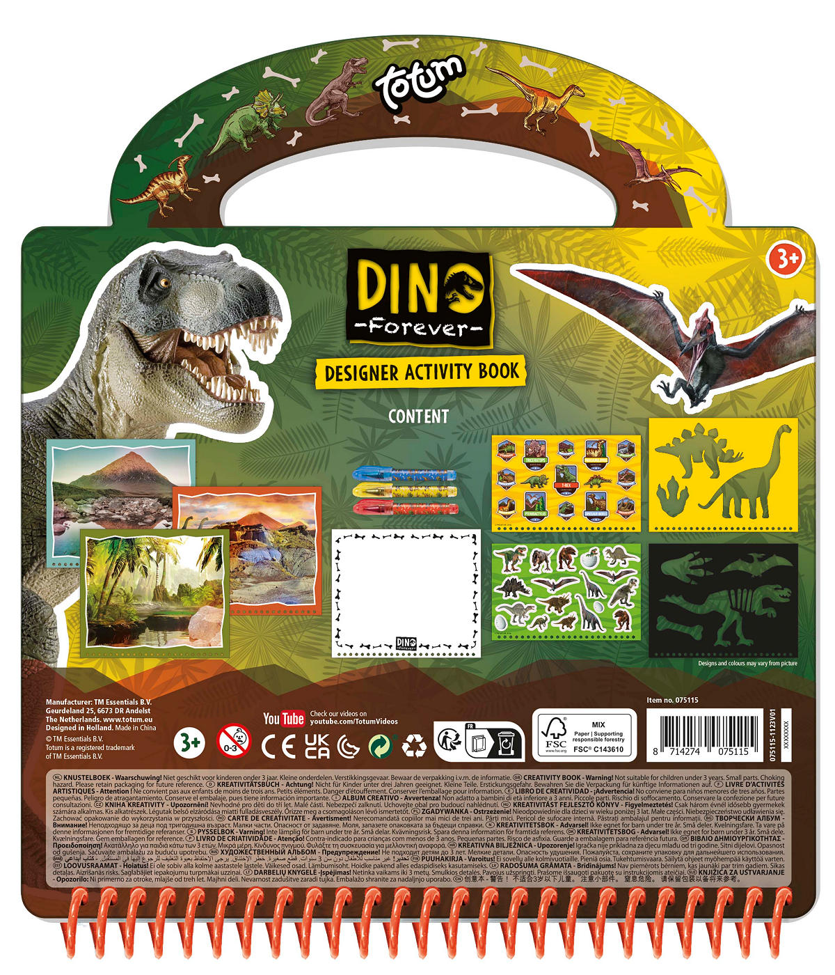 Totum Dino Designer Activity Book