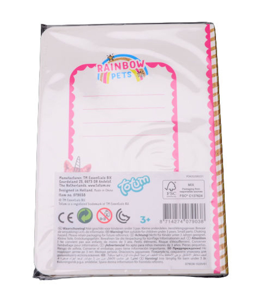 Totum Rainbow Pets stickey notes 3 assorti