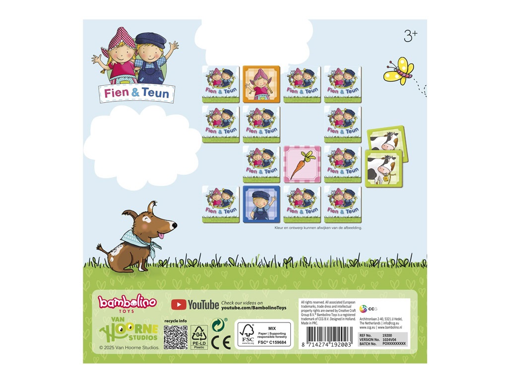 Fien en Teun - Memo spel