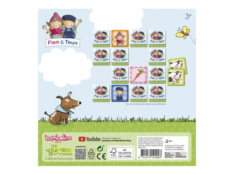 Fien en Teun - Memo spel