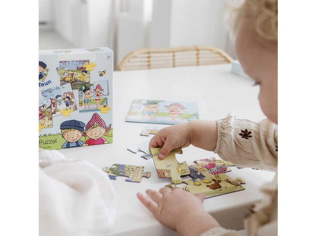 Fien en Teun - 4 in 1 puzzel