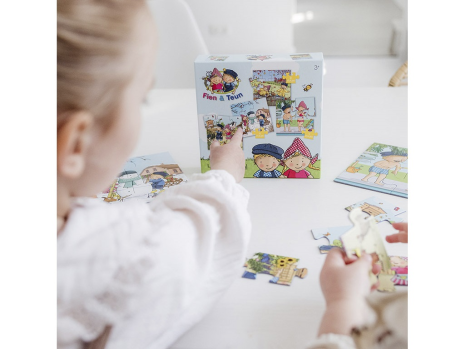 Fien en Teun - 4 in 1 puzzel