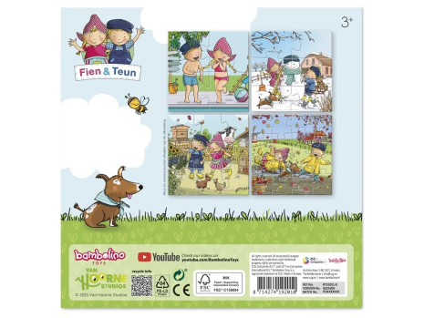 Fien en Teun - 4 in 1 puzzel