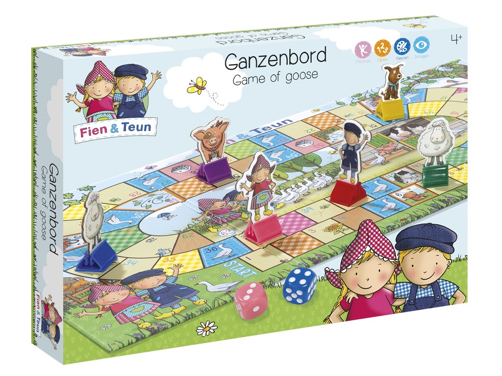 Fien en Teun - spel ganzenbord