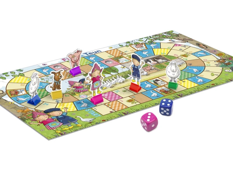 Fien en Teun - spel ganzenbord