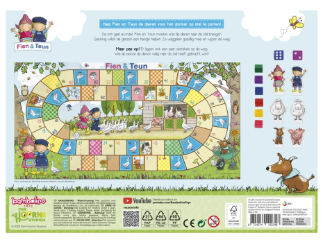 Fien en Teun - spel ganzenbord