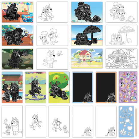 Totum Bluey Scratchbook