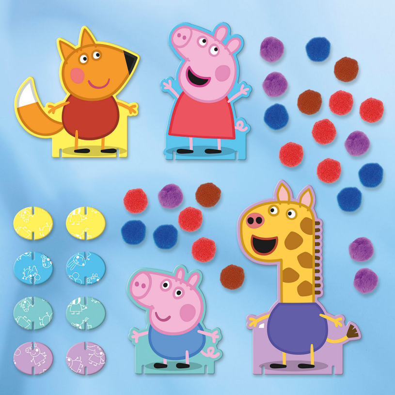 Bambolino Peppa Pig Pompom Plakken